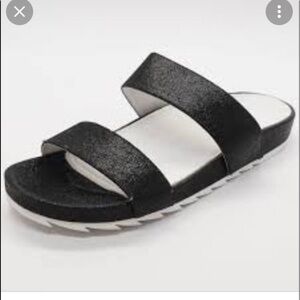 Pure navy leather sandals size 9.5